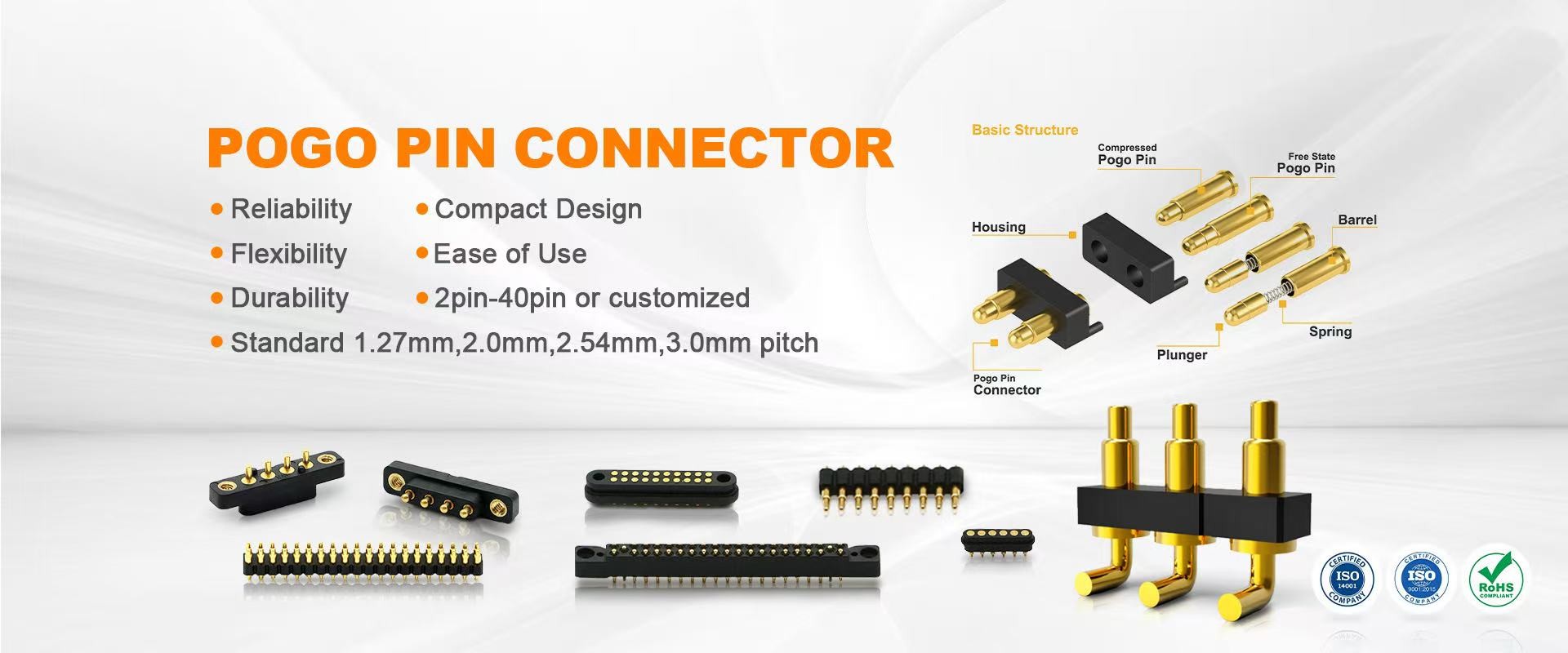 calidad Conector de pin Pogo fábrica
