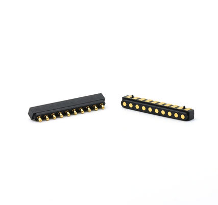 2.54mm Pitch Spring Loaded Connector 3A 10 Pin Pogo Connector Compact
