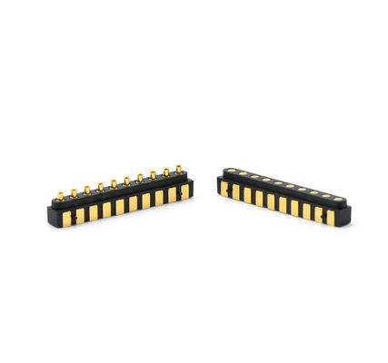 2.54mm Pitch Spring Loaded Connector 3A 10 Pin Pogo Connector Compact