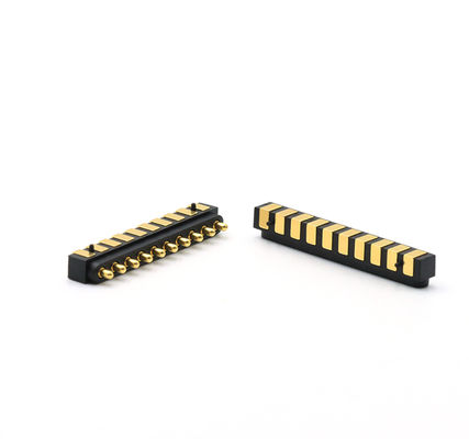 2.54mm Pitch Spring Loaded Connector 3A 10 Pin Pogo Connector Compact