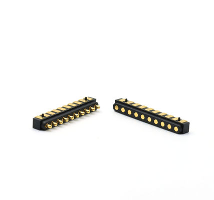 2.54mm Pitch Spring Loaded Connector 3A 10 Pin Pogo Connector Compact